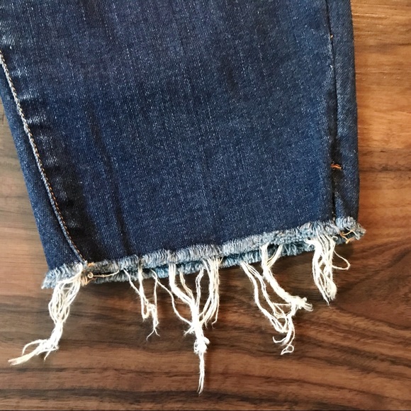 *PRICE DROP!* Denim Long Cutoff Shorts - Picture 3 of 5